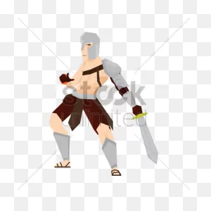Gladiator Soldier With Sword Vector Image - 1571400 | Stockunlimited