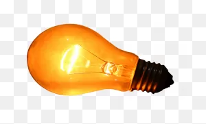 Glowing Yellow Light Bulb | ClipartFlare – Free Png Library