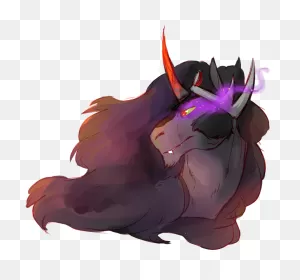 Thelionmedal, Glowing Eyes, King Sombra, Safe, Solo - Illustration ClipartFlare.com 