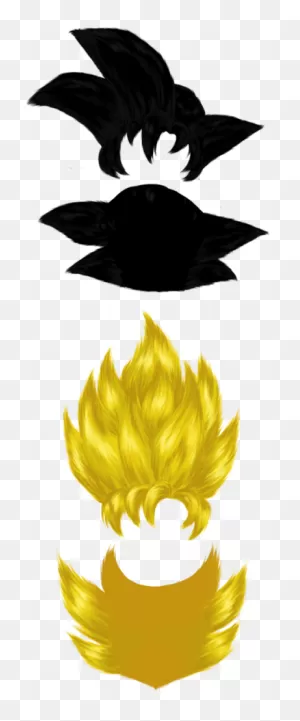 Pencil And In Color - Goku Hair Png Clipart - Large Size Png Image ClipartFlare.com 