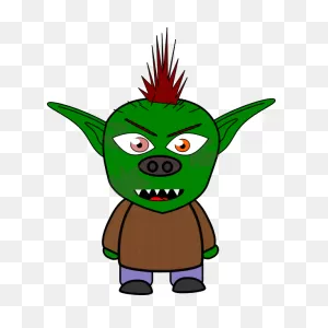 Green Cartoon Goblin | Free PNG-WebP