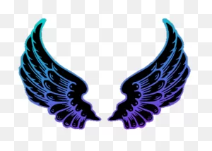 Find Hd Free #angelwings #wings #purple #blue - Neon Colour Angel ClipartFlare.com 