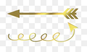 Arrows Gold Foil Watercolor Stay - Free Image On ClipartFlare
