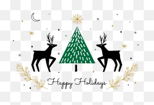 Christmas Cards Set With Gold Foil Clipart - Full Size Clipart ClipartFlare.com 