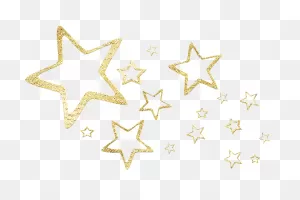 Gold Foil Stars Confetti - Free Image On ClipartFlare
