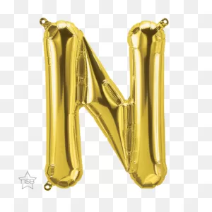 Northstar 86Cm Letter Foil N Gold #59938 - Each (Pkgd.)