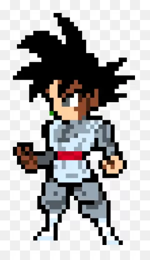 Goku Black - Pixel Art Dragon Ball Super Clipart - Full Size ClipartFlare.com 
