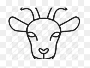 Boer Goat Head Drawing - Horns Clipart Black And White | Full Size ClipartFlare.com 