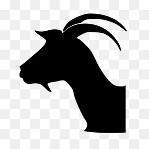 Goat Head Silhouette | Free Svg