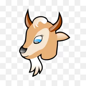 Goat Head Silhouette Sticker