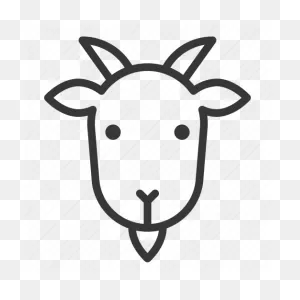 Goats Head Clipart Dairy Goat - Goat Head Vector Png - (640X480 ClipartFlare.com 