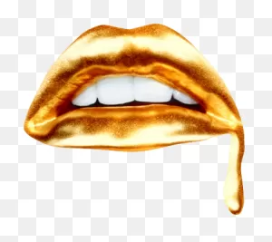 Download Lips, Gold, And Teeth Image - We Heart It Gold Png Image ClipartFlare.com 