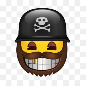 ClipartFlare® – The Official Brand | Pirate Face With Gold Tooth