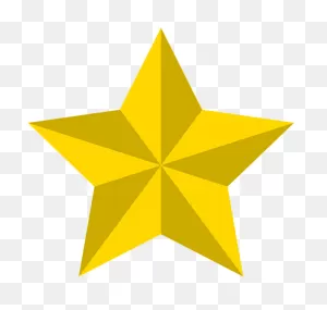 Gold Star Clipart - Blue Star 3D - Png Download - Full Size ClipartFlare.com 