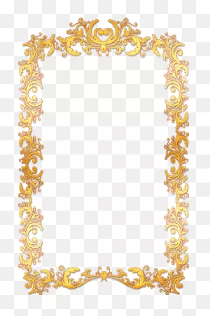 I - Gold Vintage Frame Border Png Clipart - Full Size Clipart ClipartFlare.com 