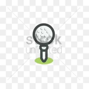 Golf Ball On A Tee Vector Image - 1982403 | Stockunlimited