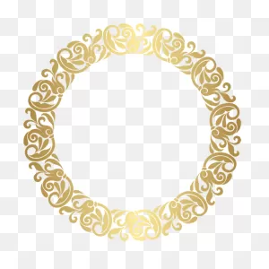 Gold Round Border Frame Png Clip Art ف - Free Round Border Png ClipartFlare.com 
