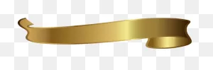 Brass Material Angle Font - Gold Ribbon Vector Design Png Download ClipartFlare.com 
