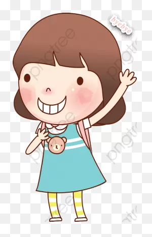 Goodbye Clipart Girl Waving - Good Bye Cartoon - Png Download ClipartFlare.com 