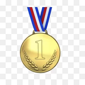 Gold Medal First One Transparent Png - Stickpng