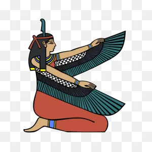 Egyptian Goddess Maat Vector Graphics | Free PNG-WebP