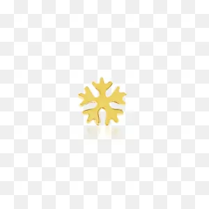 Gold Snowflake Glossy – Junipurr Jewelry