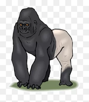 Free Gorilla Clipart - Things That Begins With The Letter G - Png ClipartFlare.com 