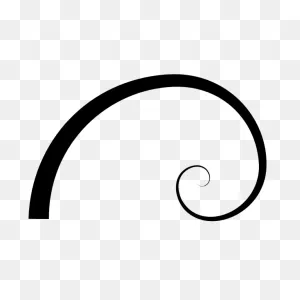 Golden Ratio Spiral Stylized Ii | Free PNG-WebP
