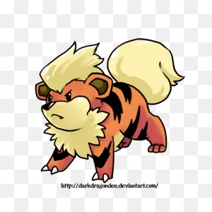 058 Growlithe By Darkdragonden On 