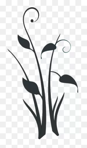 Pond Flower Silhouette Vector Clip Art | Public Domain Vectors