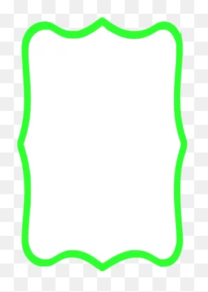 Green Border Clip Art - Neon Green Border Clipart - (426X599) Png ClipartFlare.com 