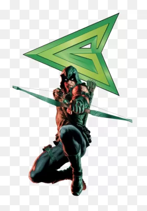 Download Hd Green Arrow W Logo - Dc Comics Green Arrow Symbol ClipartFlare.com 