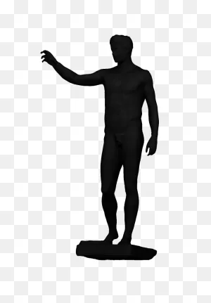 Kilkis War Museum Silhouette Sculpture Bust - Greek Statue Png ClipartFlare.com 