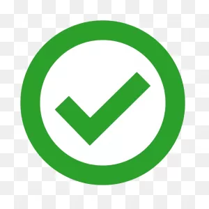 Green Check In Green Circle Transparent Png - Stickpng