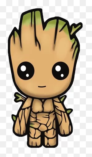 Groot Iamgroot Cute Kawaii Kawaiigroot Freetoedit - Am Groot Cute ClipartFlare.com 