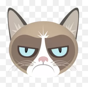 Grumpy Cat Meme Cartoon | Full Size Png Download | ClipartFlare