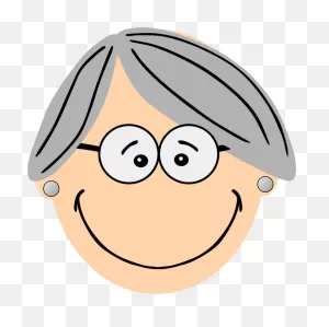 Grey Haired Grandma - ClipartFlare