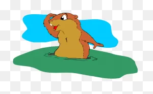 Cute Ground Hog Clipart - Clipart Groundhog - Png Download - Full ClipartFlare.com 