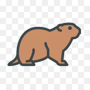 Groundhog Vector PNG-WebP Icon - Png Repo Free Png Icons