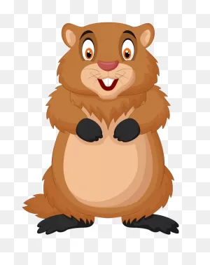 Smiling Groundhog Clipart Transparent - ClipartFlare
