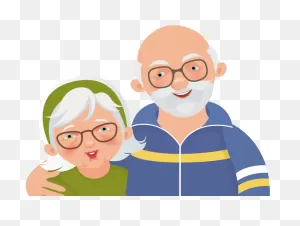 Granny And Grandpa Clipart - Png Download - Full Size Clipart ClipartFlare.com 