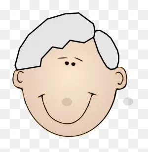 Grandpa Face Clip Art - Cartoon - (582X596) Png Clipart Download