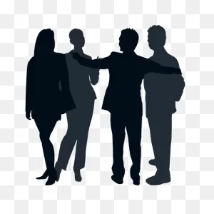 Silhouette - Group Vector Png Download - 512*512 - Free ClipartFlare.com 
