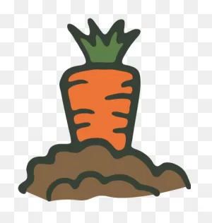 Download Houses Clipart Carrot - Cartoon Carrot In Ground - Full ClipartFlare.com 