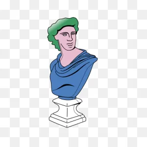 Greek Sculpture Filled Stroke Transparent Png & PNG-WebP Vector