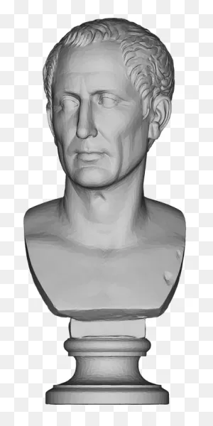 Julius Caesar Bust Portrait - Free Vector Graphic On ClipartFlare