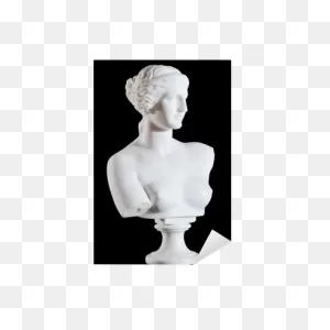 Marble Bust Part Of Classic Statue Aphrodite Of Milos Isolated ClipartFlare.com 