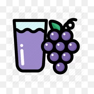Grape Cartoon Clipart - Juice, Wine, Grape, Transparent Clip Art