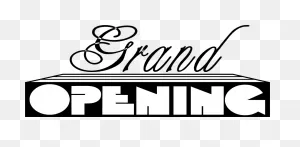 Grand Opening Clipart - Grand Opening In Black - Png Download ClipartFlare.com 