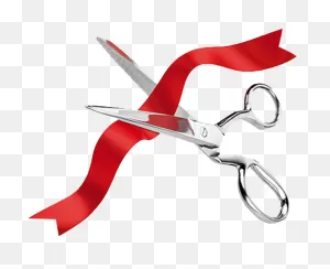 Ribbon Cutting & Grand Opening - Cutting A Red Ribbon - (500X500 ClipartFlare.com 